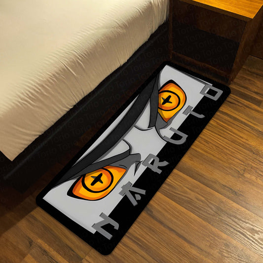 Naruto Shippuden Rinnegan & Sharingan Eyes Floor Mat | Anime Purple & Red Eye Art Flat Rug | Anti-Slip 3mm Absorbent Floor Mat for Bathroom, Bedroom, Gaming Room & Otaku Decor
