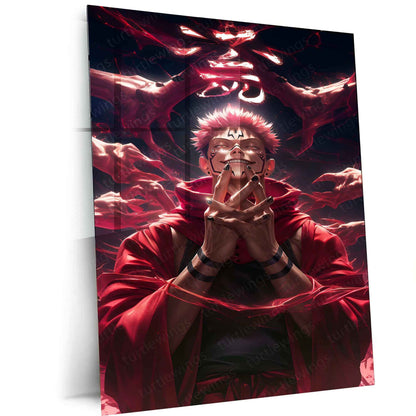 Sukuna – Jujutsu Kaisen Metal Poster - TURTLEWINGS
