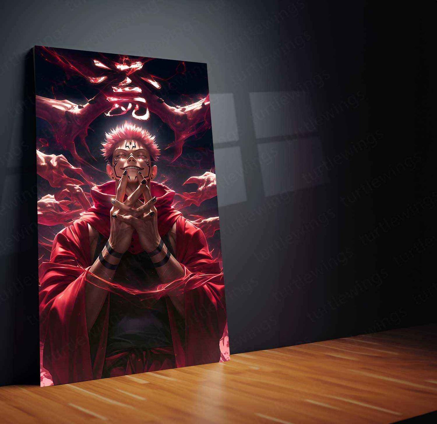 Sukuna – Jujutsu Kaisen Metal Poster - TURTLEWINGS