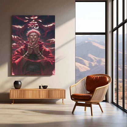 Sukuna – Jujutsu Kaisen Metal Poster - TURTLEWINGS