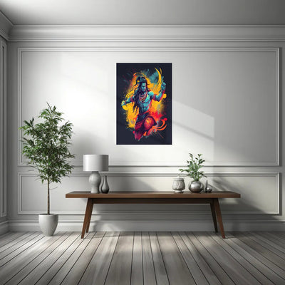 Mahadev Metal Poster - TURTLEWINGS