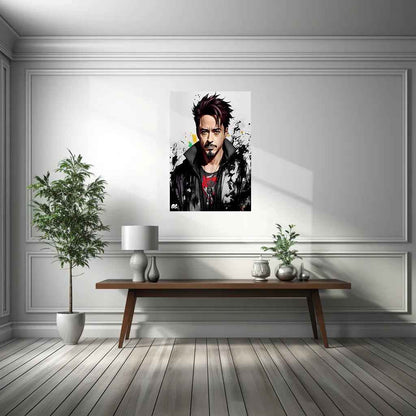 Robert Downy Jr Metal Poster Marvel - TURTLEWINGS