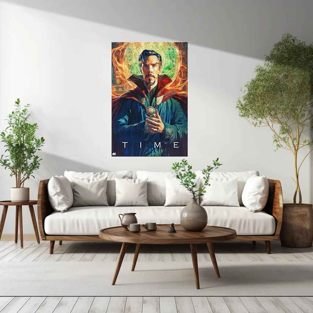 Doctor Strange Metal Poster | Marvel Sorcerer Supreme Wall Art - TURTLEWINGS