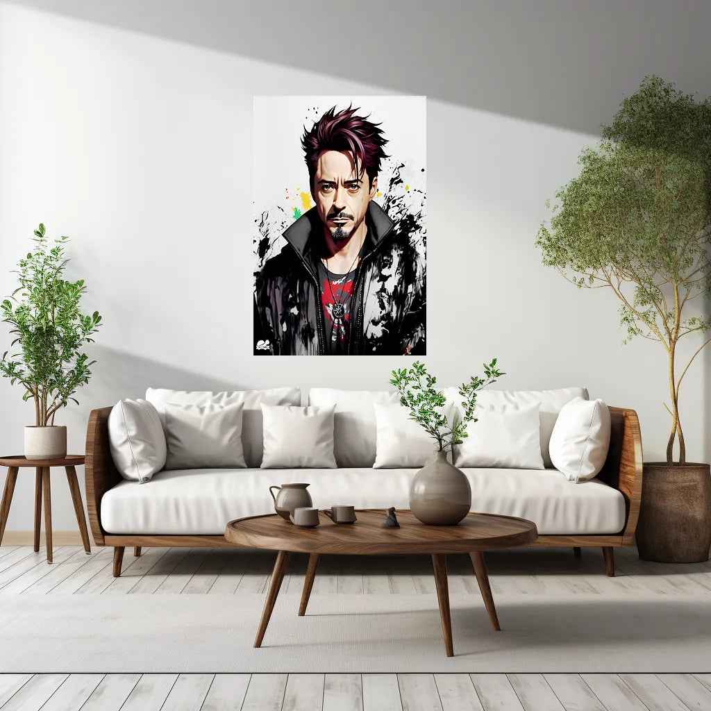 Robert Downy Jr Metal Poster Marvel - TURTLEWINGS