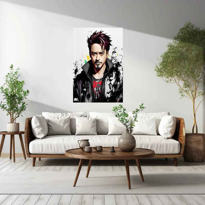 Robert Downy Jr Metal Poster Marvel - TURTLEWINGS