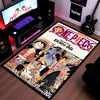 One Piece Manga Collage Floor Mat | Luffy Straw Hat Pirates Anime Flat Rug | Anti-Slip 3mm Absorbent Floor Mat for Gaming Room, Bedroom & Otaku Setup