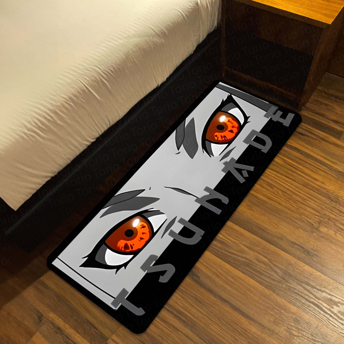 Tsunade Senju Eye Anime Floor Mat | Anti-Slip Printed Flat Rug for Bedroom, Gaming Room & Anime Decor | TORIO