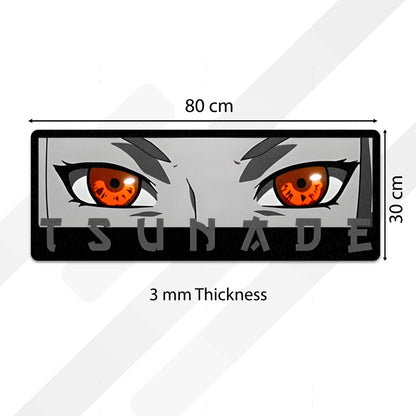 Tsunade Senju Eye Anime Floor Mat | Anti-Slip Printed Flat Rug for Bedroom, Gaming Room & Anime Decor | TORIO