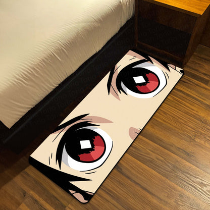Spy × Family Anya Eyes Floor Mat | Anime Cute Eye Art Flat Rug | Anti-Slip 3mm Absorbent Floor Mat for Bedroom, Gaming Room, Bathroom & Otaku Decor