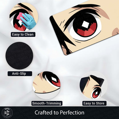 Spy × Family Anya Eyes Floor Mat | Anime Cute Eye Art Flat Rug | Anti-Slip 3mm Absorbent Floor Mat for Bedroom, Gaming Room, Bathroom & Otaku Decor