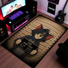 Tom Mugshot Area Flat Rug | Funny Tom & Jerry Cartoon Area Flat Rug | Premium Cartoon Gaming Room Decor Flat Rug