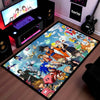 Anime Multiverse Crossover Floor Mat | Iconic Anime Characters Collage Flat Rug | Anti-Slip 3mm Absorbent Floor Mat for Gaming Room, Bedroom & Otaku Setup