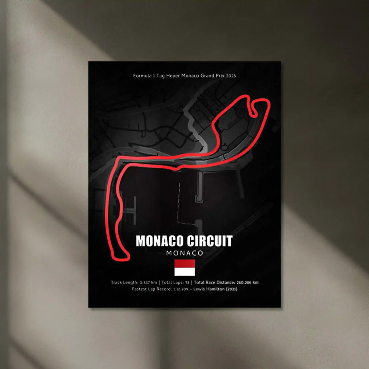 LED | 🏎️ Monza Circuit Neon LED Metal Poster – Glowing Temple of Speed Wall Art - TURTLEWINGS