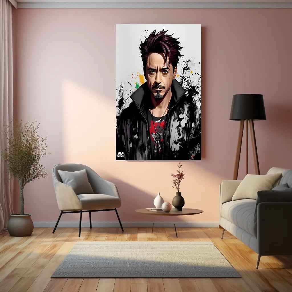 Robert Downy Jr Metal Poster Marvel - TURTLEWINGS