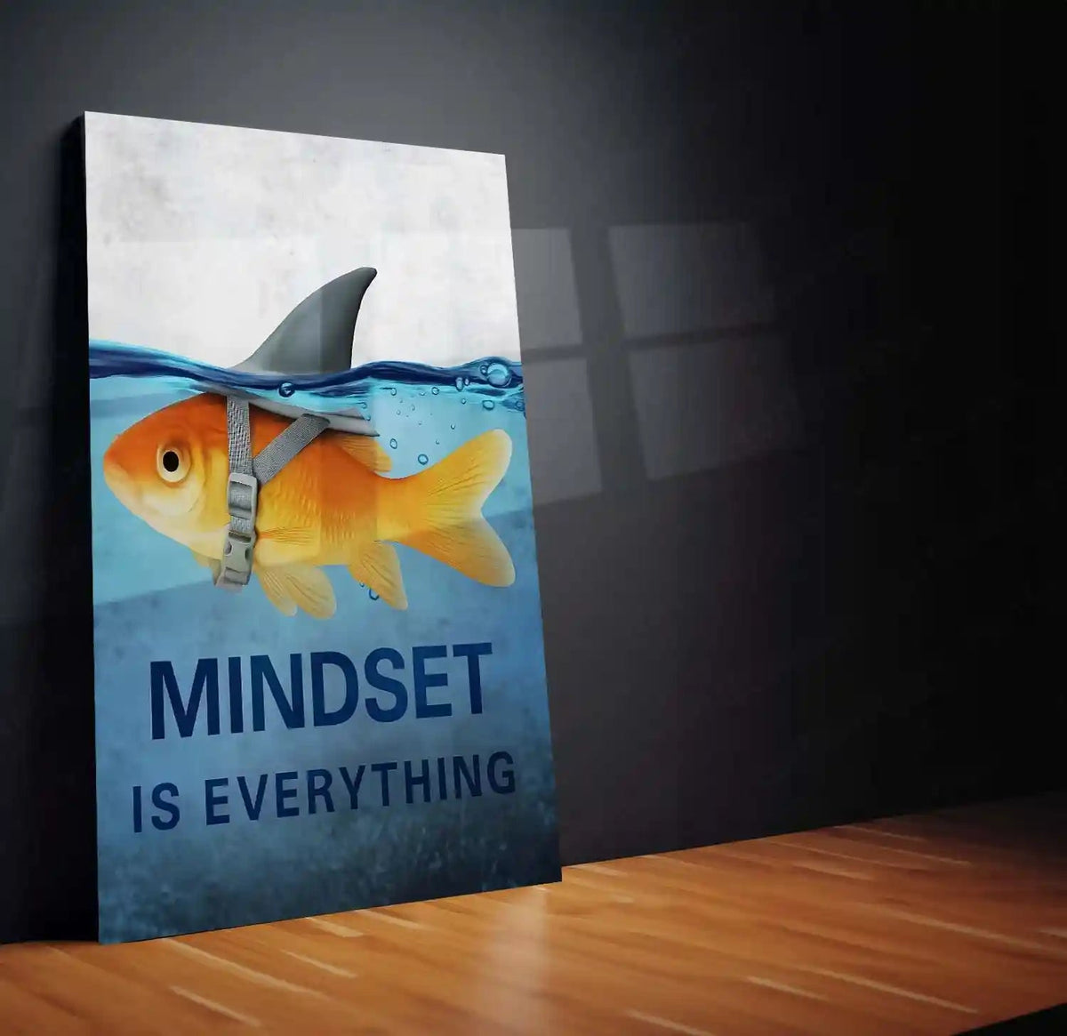 Motivational Metal Poster Set of 3 – Yourself | Mindset | Success | Inspirational Wall Art Décor - TURTLEWINGS