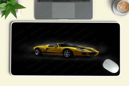 2005 Yellow Ford GT Deskmat - TURTLEWINGS