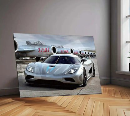 Car Metal Poster | Koenigsegg Agera Metal Poster – Luxury Hypercar Wall Art - TURTLEWINGS