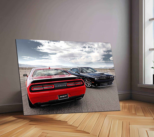 2015 Dodge Challenger SRT Hellcat Metal Poster | Iconic Muscle Car Wall Art - TURTLEWINGS