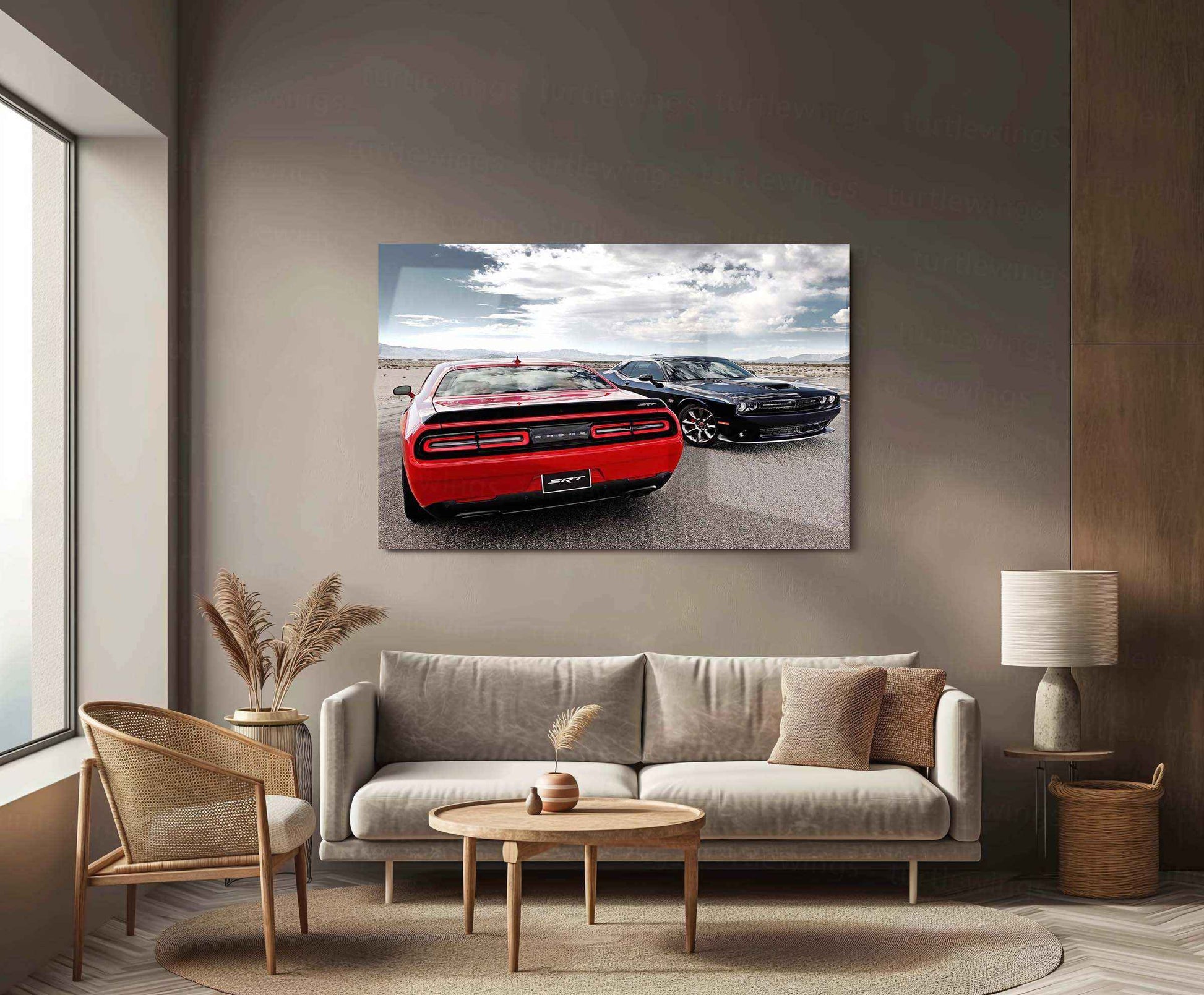 2015 Dodge Challenger SRT Hellcat Metal Poster | Iconic Muscle Car Wall Art - TURTLEWINGS