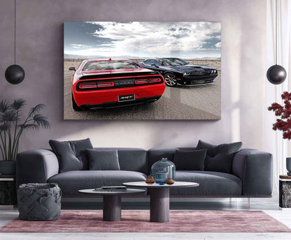 2015 Dodge Challenger SRT Hellcat Metal Poster | Iconic Muscle Car Wall Art - TURTLEWINGS