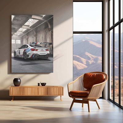2016 BMW M6 GT3 Metal Poster | Racing Excellence & High-Performance Car Art - TURTLEWINGS