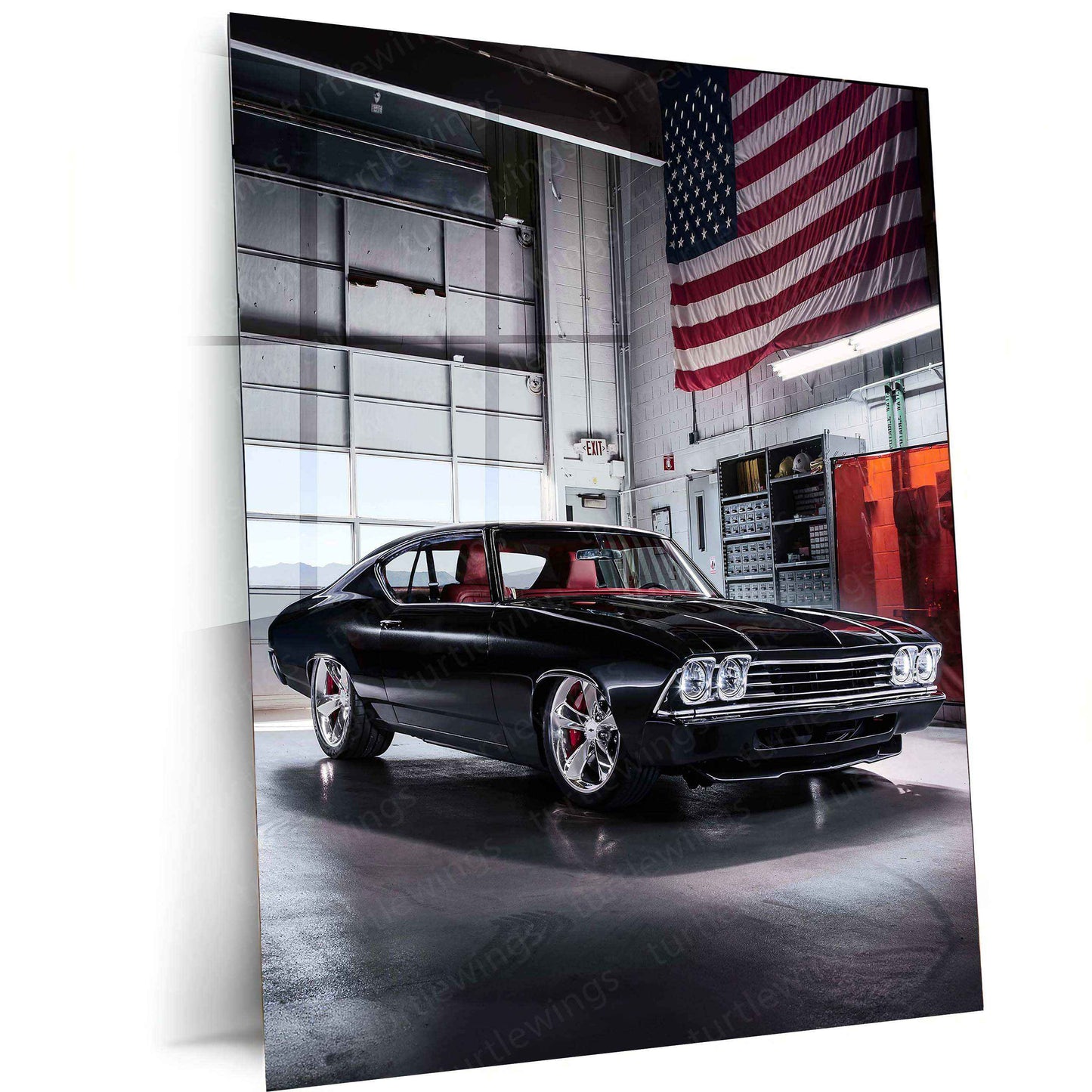 2016 Chevrolet Chevelle Slammer Concept Metal Poster | Classic Muscle Car Art - TURTLEWINGS