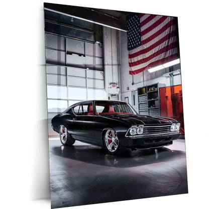 2016 Chevrolet Chevelle Slammer Concept Metal Poster | Classic Muscle Car Art - TURTLEWINGS