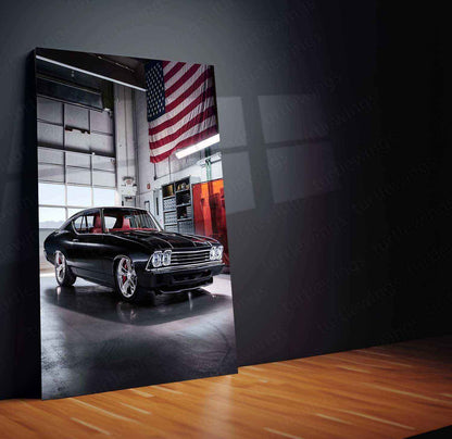 2016 Chevrolet Chevelle Slammer Concept Metal Poster | Classic Muscle Car Art - TURTLEWINGS