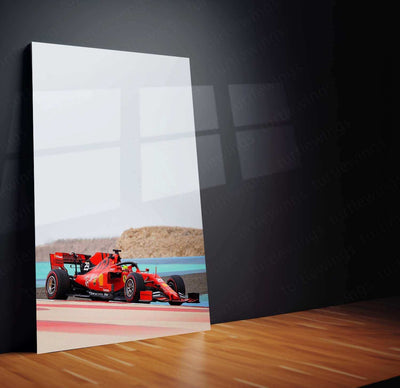 2019 Formula 1 Ferrari SF90 Metal Poster | Ferrari F1 Racing Art & Motorsport Wall Decor - TURTLEWINGS