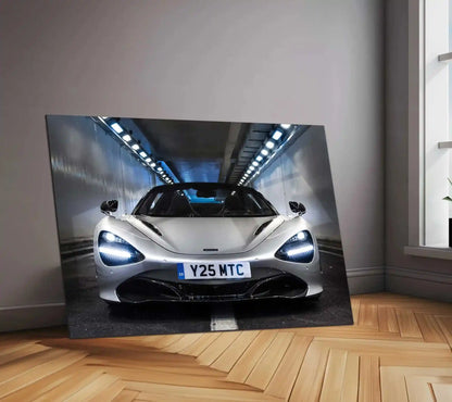 LED | 🚀 McLaren 720S Spider Neon LED Metal Poster | Supercar Wall Art | Luxury Automotive Glow Decor - TURTLEWINGS