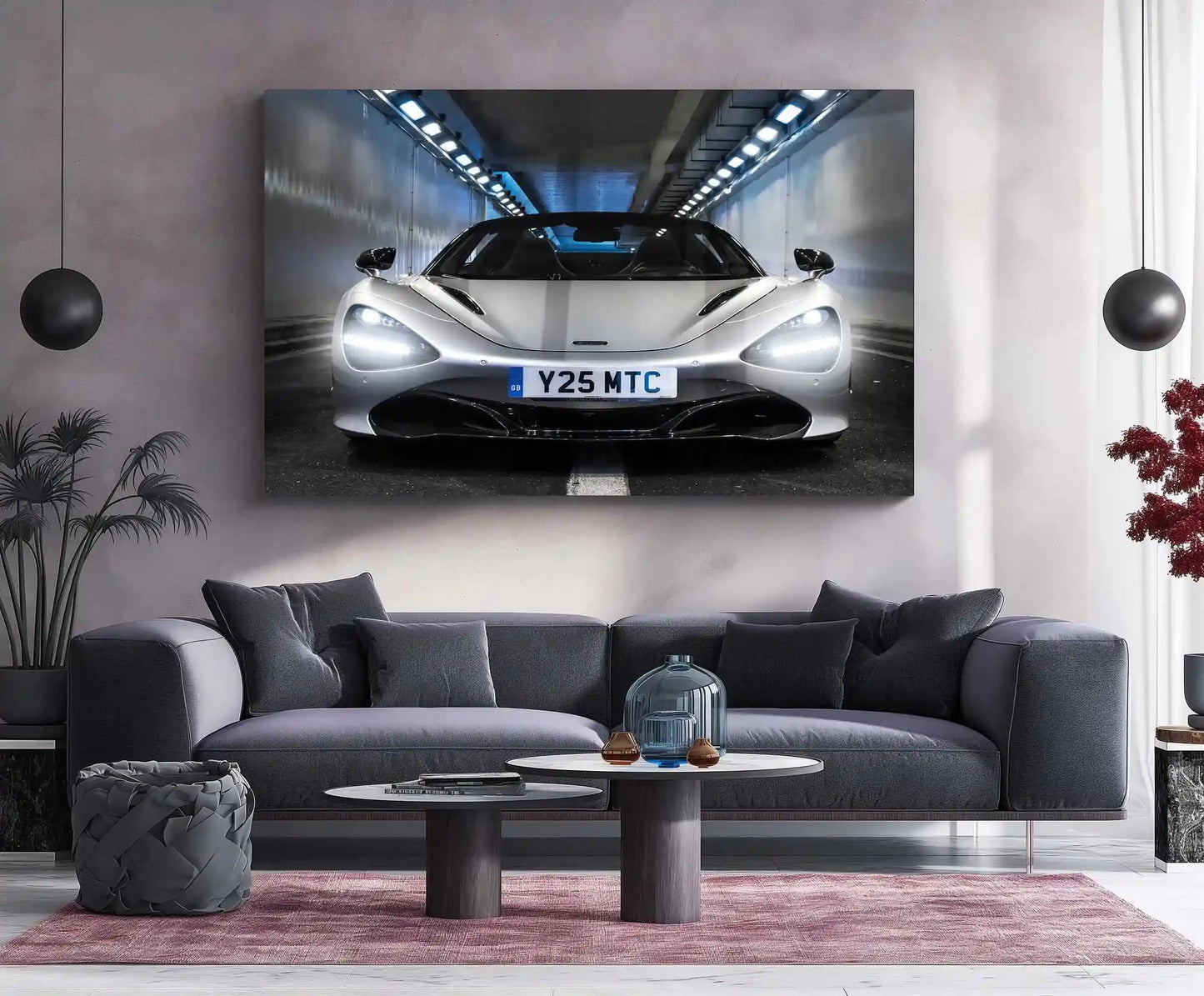 LED | 🚀 McLaren 720S Spider Neon LED Metal Poster | Supercar Wall Art | Luxury Automotive Glow Decor - TURTLEWINGS