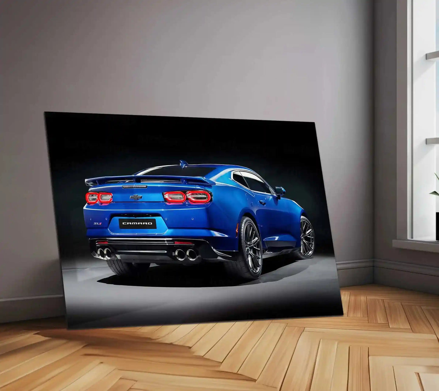 LED | ⚡ Chevrolet Camaro Neon LED Metal Poster | Muscle Car Wall Art | Illuminated Garage & Gamer Decor 01 - TURTLEWINGS