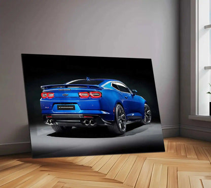 LED | ⚡ Chevrolet Camaro Neon LED Metal Poster | Muscle Car Wall Art | Illuminated Garage & Gamer Decor 01 - TURTLEWINGS
