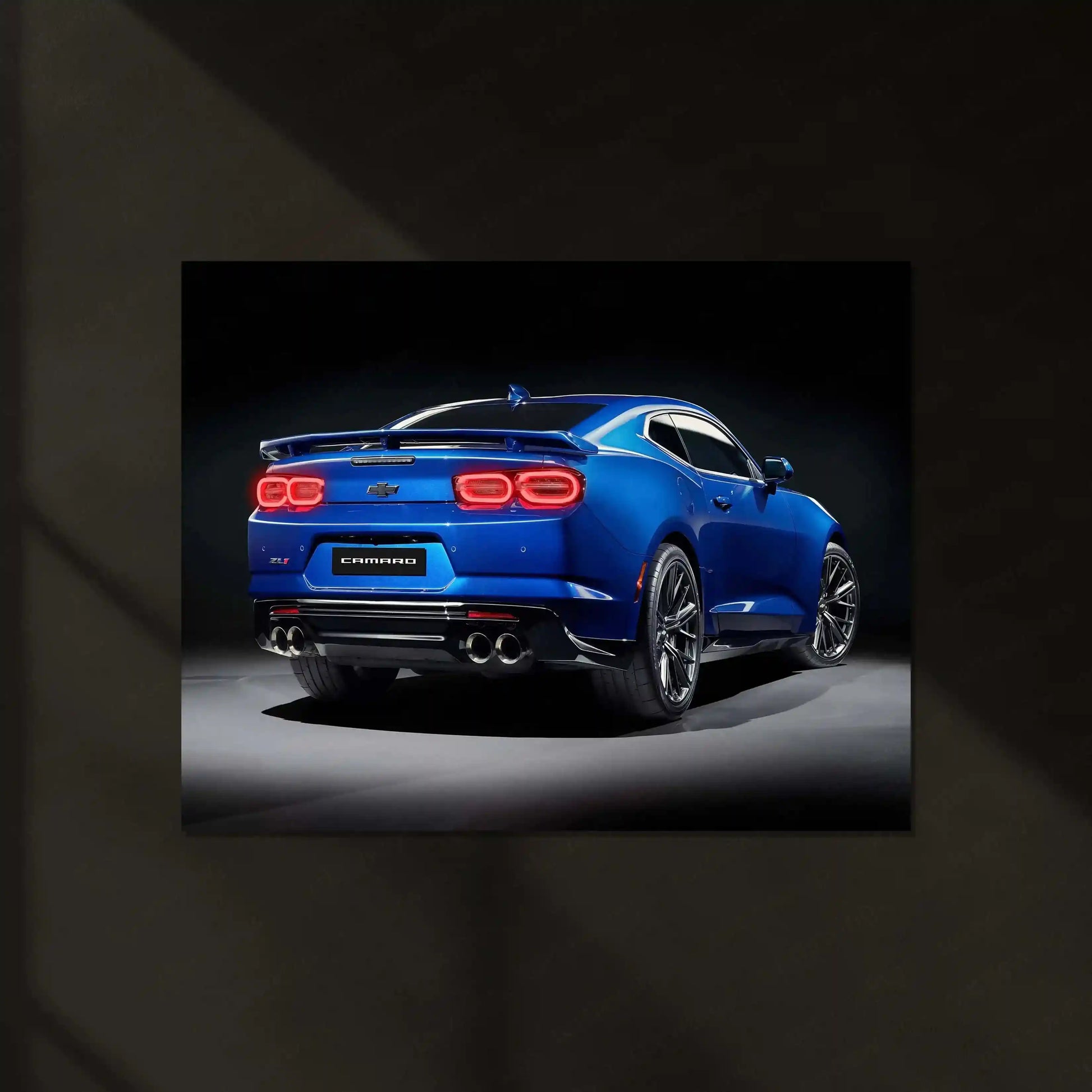 LED | ⚡ Chevrolet Camaro Neon LED Metal Poster | Muscle Car Wall Art | Illuminated Garage & Gamer Decor 01 - TURTLEWINGS