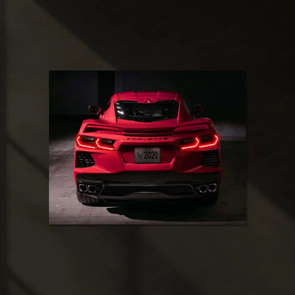 LED | ⚡ Chevrolet Camaro Neon LED Metal Poster | Muscle Car Wall Art | Illuminated Garage & Gamer Decor 03 - TURTLEWINGS