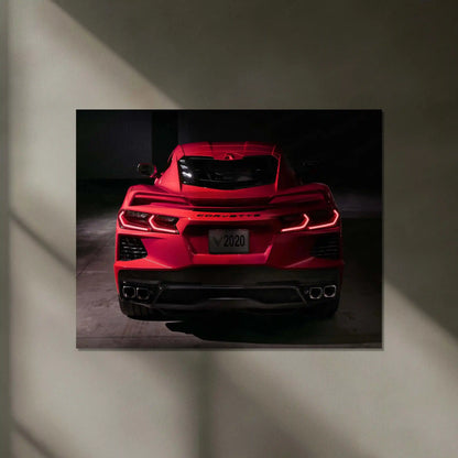 LED | ⚡ Chevrolet Camaro Neon LED Metal Poster | Muscle Car Wall Art | Illuminated Garage & Gamer Decor 03 - TURTLEWINGS