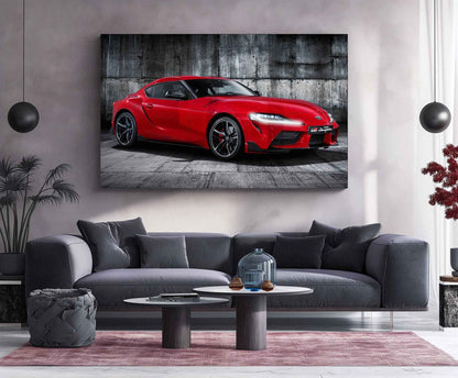 LED | 🔥 Toyota Supra Neon LED Metal Poster | JDM Legend Wall Art | Turbocharged Street Racer Glow Decor - TURTLEWINGS