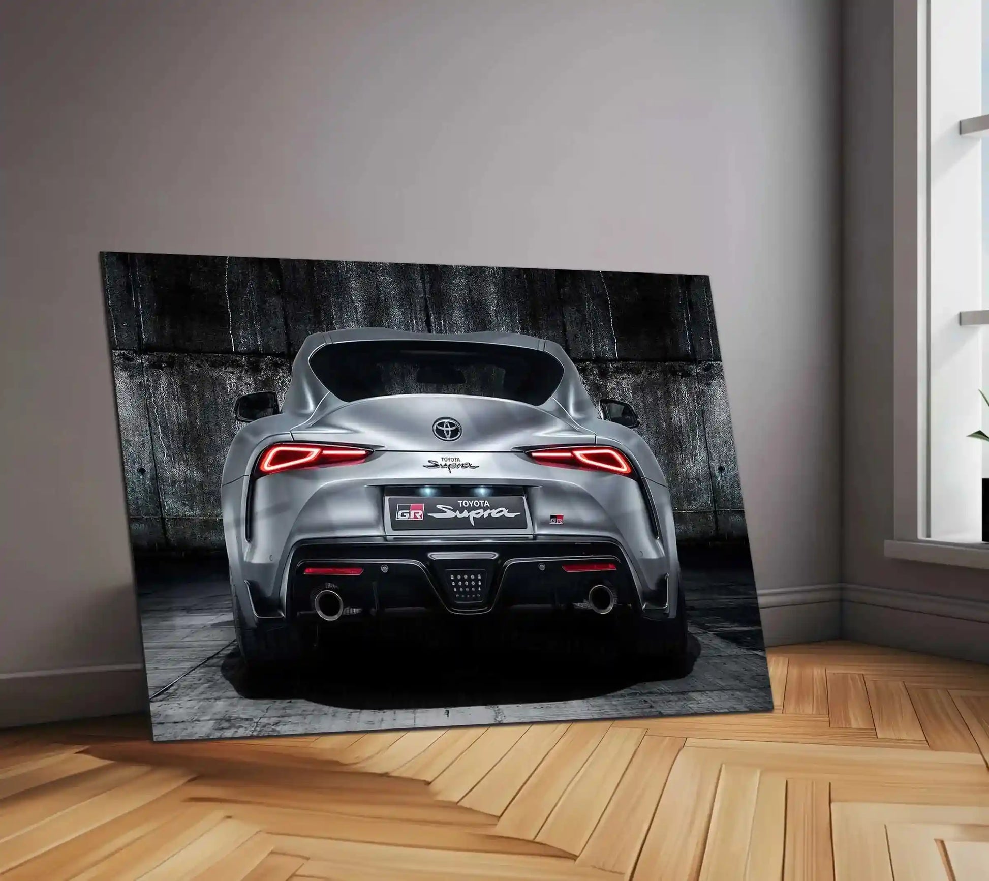 LED | 🔥 Toyota Supra Neon LED Metal Poster | JDM Legend Wall Art | Turbocharged Street Racer Glow Decor 01 - TURTLEWINGS