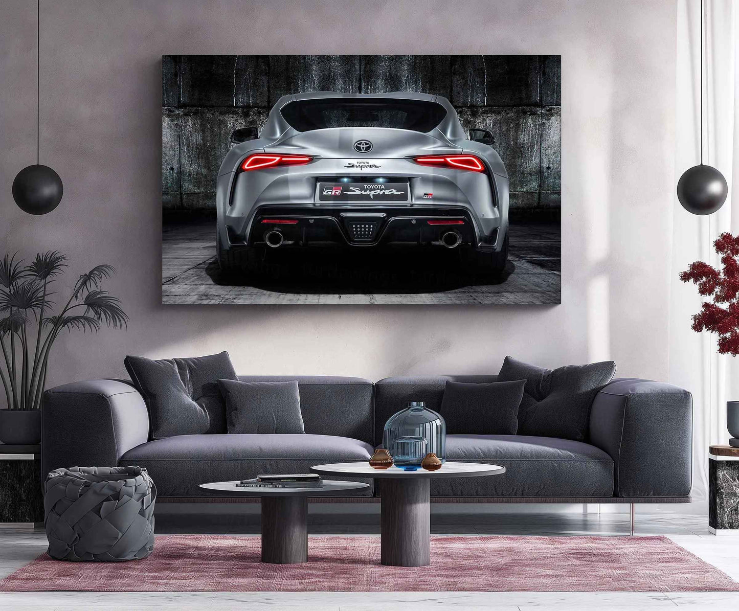 LED | 🔥 Toyota Supra Neon LED Metal Poster | JDM Legend Wall Art | Turbocharged Street Racer Glow Decor 01 - TURTLEWINGS