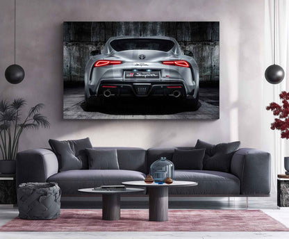 LED | 🔥 Toyota Supra Neon LED Metal Poster | JDM Legend Wall Art | Turbocharged Street Racer Glow Decor 01 - TURTLEWINGS