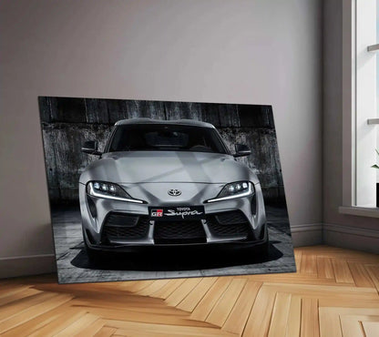 LED | 🔥 Toyota Supra Neon LED Metal Poster | JDM Legend Wall Art | Turbocharged Street Racer Glow Decor 02 - TURTLEWINGS