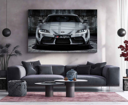 LED | 🔥 Toyota Supra Neon LED Metal Poster | JDM Legend Wall Art | Turbocharged Street Racer Glow Decor 02 - TURTLEWINGS
