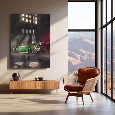 2022 Lamborghini Huracan GT3 EVO2 Metal Poster | Iconic Supercar Racing Art - TURTLEWINGS