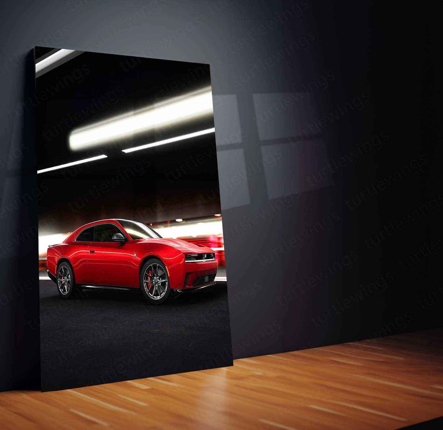 2024 Dodge Charger Daytona Metal Poster | Iconic Muscle Car Art - TURTLEWINGS