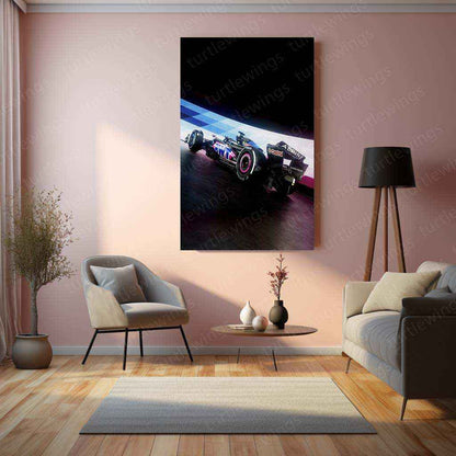 2024 Formula 1 Alpine A524 (004) Metal Poster | Precision Racing Art - TURTLEWINGS