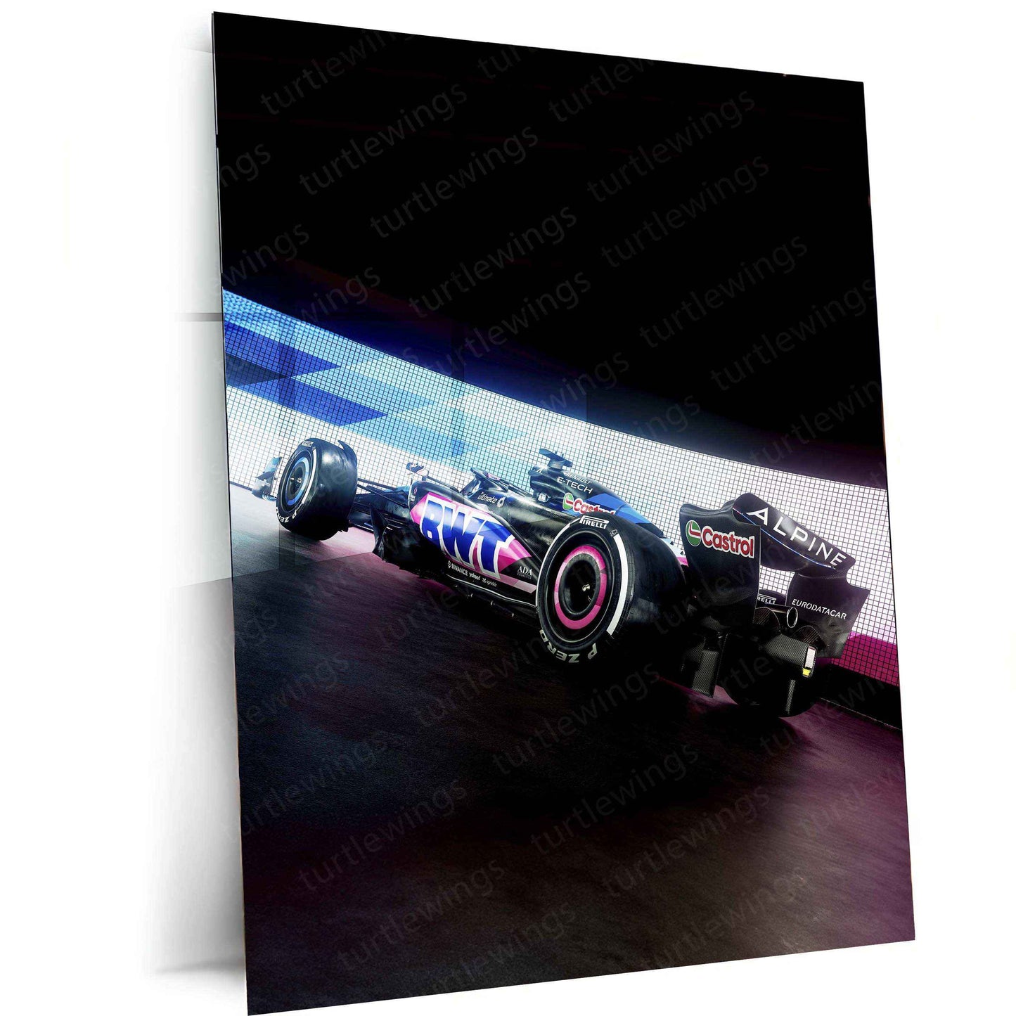 2024 Formula 1 Alpine A524 (004) Metal Poster | Precision Racing Art - TURTLEWINGS