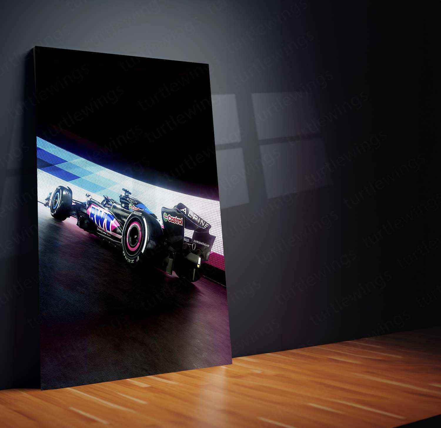 2024 Formula 1 Alpine A524 (004) Metal Poster | Precision Racing Art - TURTLEWINGS