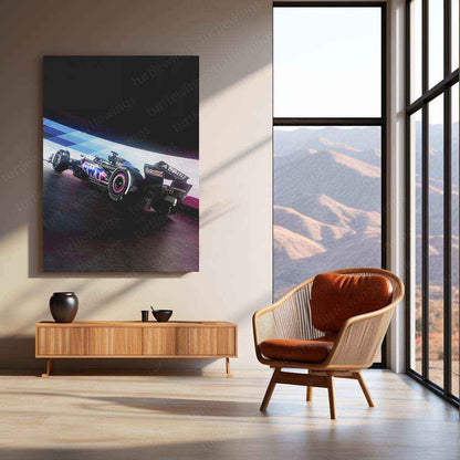 2024 Formula 1 Alpine A524 (004) Metal Poster | Precision Racing Art - TURTLEWINGS