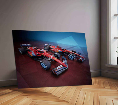 2024 Formula 1 Ferrari SF-24 (005) Metal Poster | Racing Legacy in Style - TURTLEWINGS