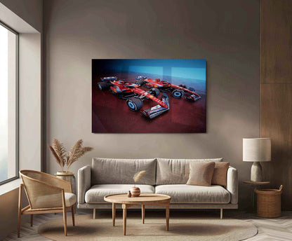 2024 Formula 1 Ferrari SF-24 (005) Metal Poster | Racing Legacy in Style - TURTLEWINGS